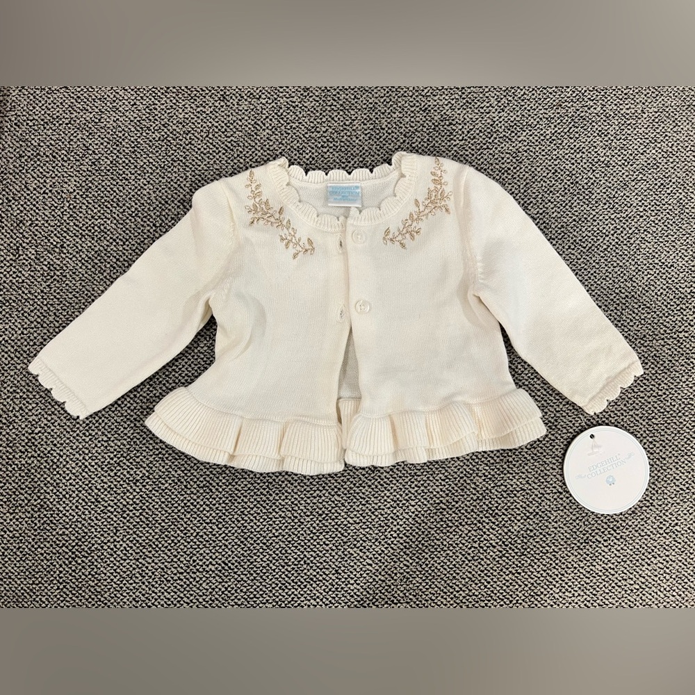 Edgehill collection newborn holiday Cardigan NWT (NB)